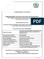 Islamic Republic of Pakistan: Common Management Unit (Cmu) For The Global Fund (Gfatm) Grants