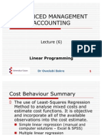 AC 303 Lecture 6 & 7 Linear Programming and Theory of Constraints