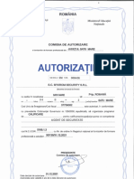 AUTORIZATIE MYAROM SECURITY SRL-AGENT DE SECURITATE