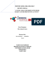 Tugas Individu Kimia Organik Obat Review Jurnal "Synthesis of A Novel Chalcone Derivative From Myristicin For Skin Cancer Preventive Activity"