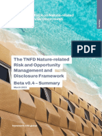 TNFD Nature Risk Framework Summary