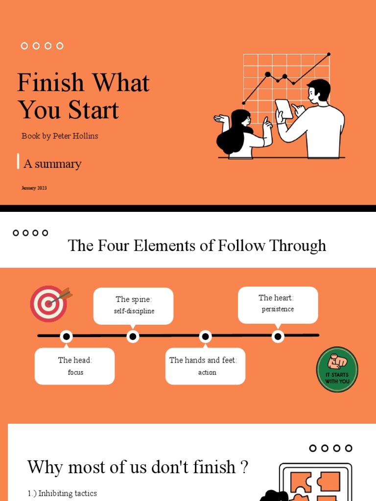 Finish What You Start Book Summary PDF