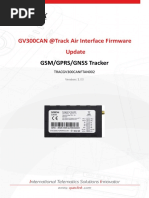 GV300CAN @track Air Interface Firmware Update: GSM/GPRS/GNSS Tracker