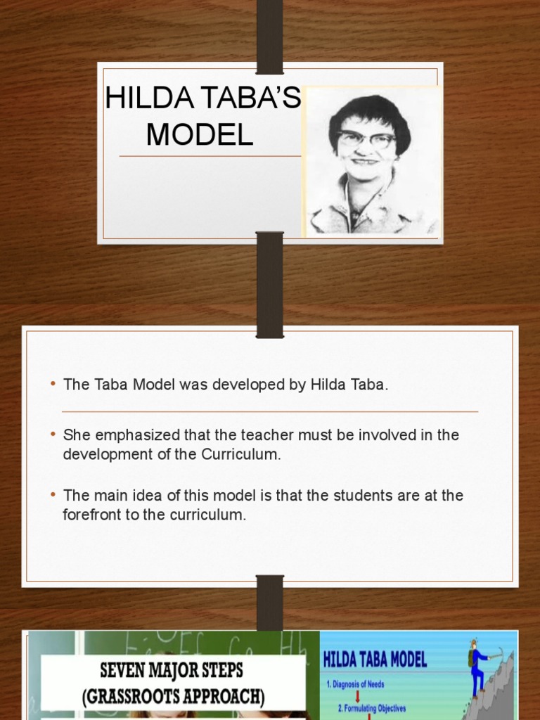 Hilda Taba'S Model PDF