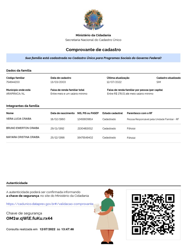 Cadunico atualizado pdf