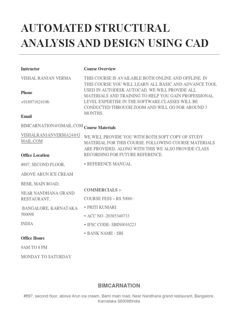 Automated Structural Analysis Using CAD | PDF | Autodesk Revit | Civil ...