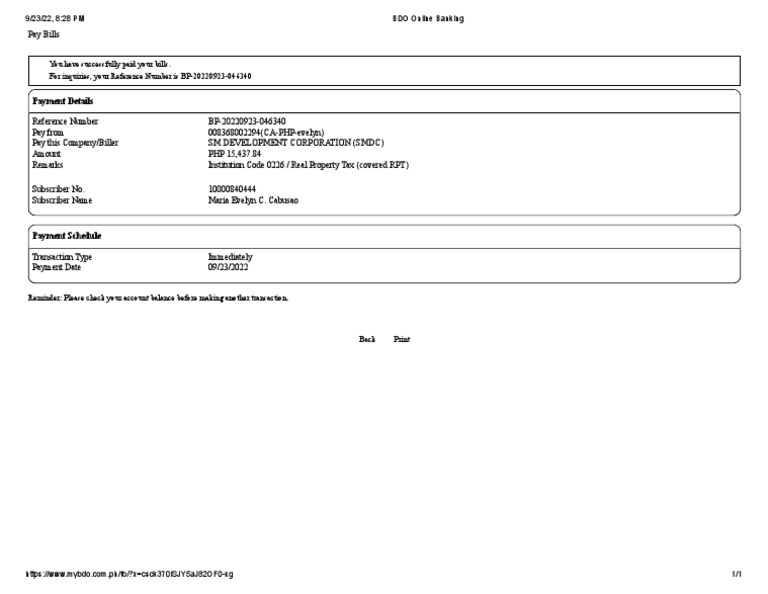 Bdo online banking pdf