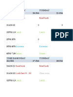 Timetable Year End Holiday 2022