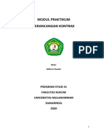 ini menggunakan kata kunci "kontrak" dan "perancangan