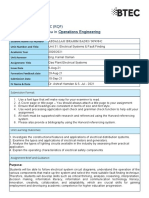 Assignment Brief - BTEC (RQF) Higher National Diploma in Operations Engineering