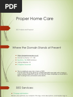 Proper Home Care - SEO Proposal