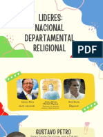 Lideres: Nacional Departamental Religional
