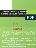 Sistemul Militar Și Doctrina Militară A Republicii Moldova: AMFA, 2022