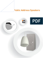 2838 Public Address Speakers Brochure Brochure