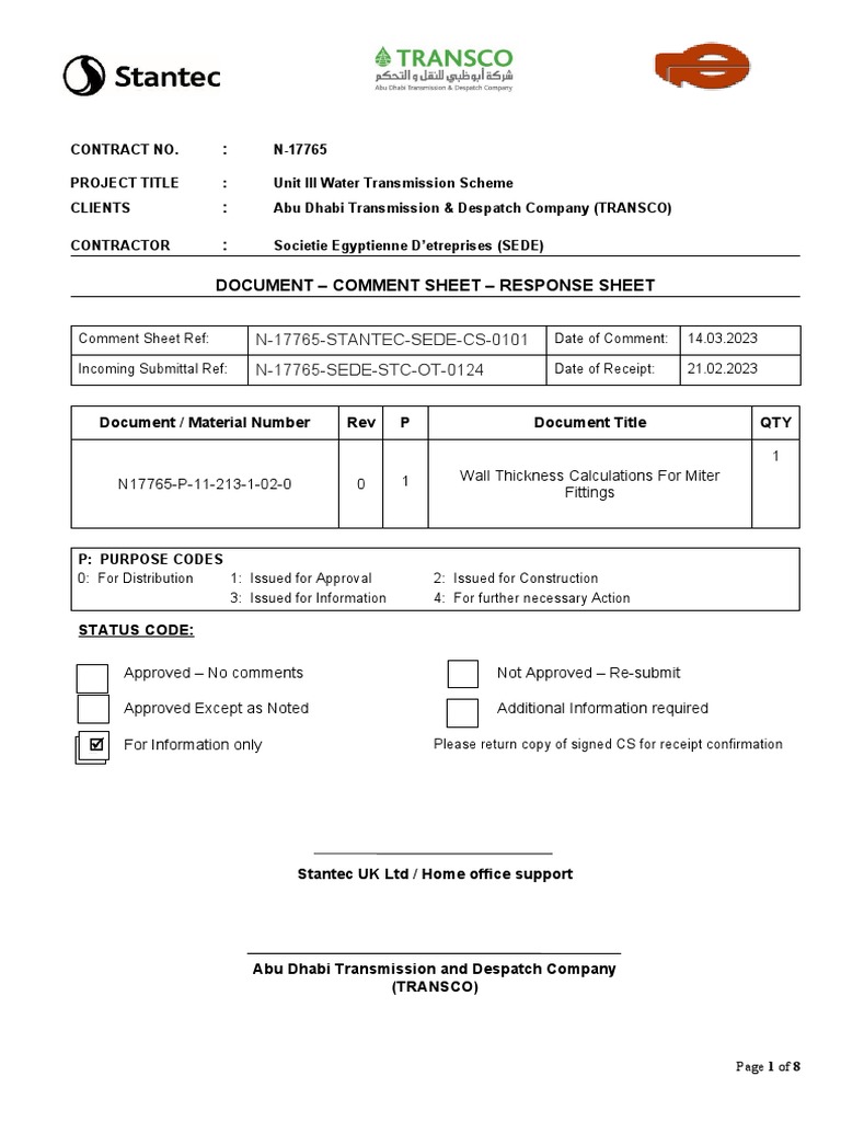 N-17765-STANTEC-SEDE-CS-0101 - Wall Thickness Calc-Mtr Fttngs - R.0 ...