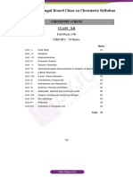 West Bengal Board Class 12 Chemistry Syllabus