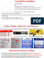 Lead Acid Batteries Installation Guidelines