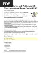 Installation Serveur Mail Postfix, Amavisd, _Mysql, Spam Assassin, Dspam, Courier__IMAP