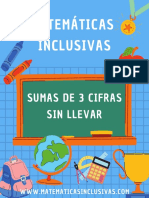 3 Cuaderno Sumas 3 Cifras Sin Llevar