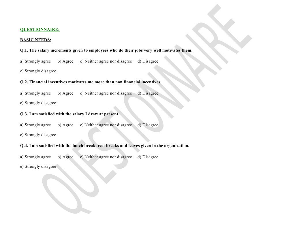 Employee Satisfaction and Motivation Survey | PDF | Labor | Motivation