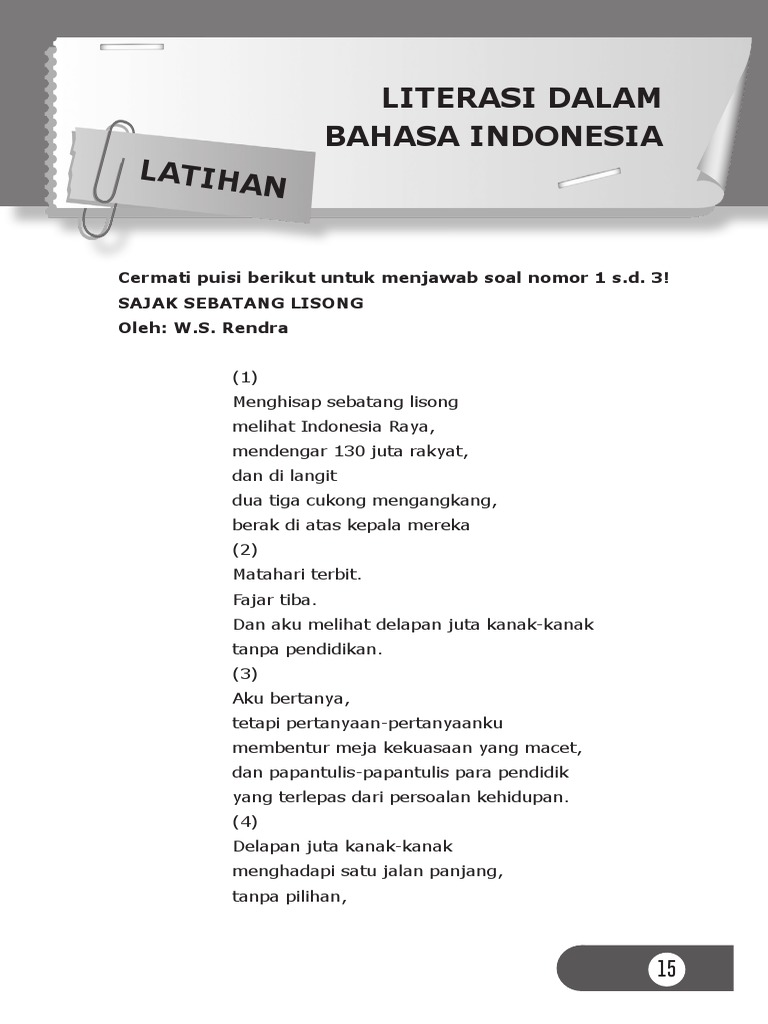 Kritik Sosial dalam Puisi Rendra | PDF