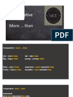 Comparative and Superlative