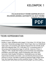 Kelompok 1: Falsafah Dan Teori Keperawatan Filosofi, Model Konseptual Dan Teori Keperawatan