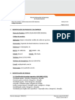 Ficha de Informações de Segurança de Produto Químico Nome Do Produto: LIMPA-SOLDA-INOX NÃO MANCHA FISPQ #075 Código Do Produto: Página 1 de 12