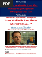 04.03.23 Re IRNewswires Organized Crime Investigations Issues Worldwide Scam Alert