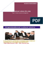 Organizational Culture