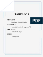 Tarea #1: Alumno: Carrera: Docente: Sede