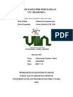 Analisis Kasus PHK Perusahaan (Pt. Besmindo)