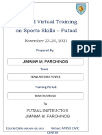 Regional Virtual Training On Sports Skills - Futsal: November 23-24, 2021