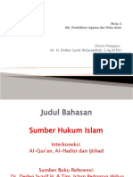 Dosen Pengajar, Dr. H. Deden Syarif Hidayatulloh, S.Ag.M.Pd.I Kode Dosen: DSH Kode MK