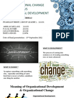 Organizational Change VS Organizational Development