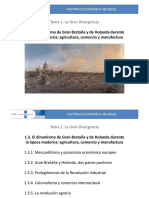 1.3. El Dinamismo de Gran Bretaña y de Holanda Durante La Época Moderna: Agricultura, Comercio y Manufactura