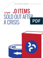 Report Top 10 Items Sold Out After A Crisis