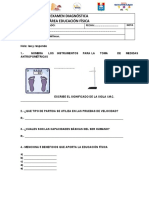 EVALUACION DIAGNOSTICA Educación Física 2023