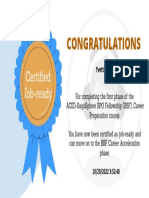 Congrats Certification Job-Ready BPO Fellowship