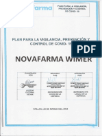 Plan para La Vigilancia, Prevención y Control de COVID-19 Novafarma