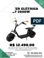 Scooter Elétrica X7 2000W