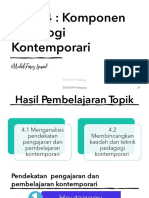 Topik 4: Komponen Pedagogi Kontemporari