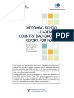 Improving Sghool in South of Korea