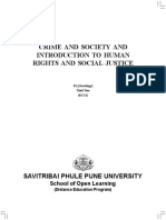 Crime and Society and Introduction To Human Rights and Social Justice