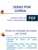 ACESSO POR CORDA: HISTÓRICO E PROCEDIMENTOS