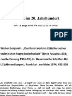 Ästhetik Im 20. Jahrhundert: Prof. Dr. Birgit Recki, WS 2022/23, Do 18-20 Uhr