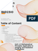 Introduction To Radiation Sciences RAD2310