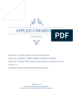 Appled Chemistry Lab Report