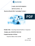 Hardware and Networking Service Level - Ii Based On March 2022, Curriculum Version 1
