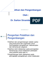 Pelatihan Dan Pengembangan Oleh: Dr. Sarton Sinambela, SE.,MM